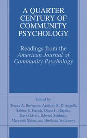 Revenson / D'Augelli / French |  A Quarter Century of Community Psychology | eBook | Sack Fachmedien