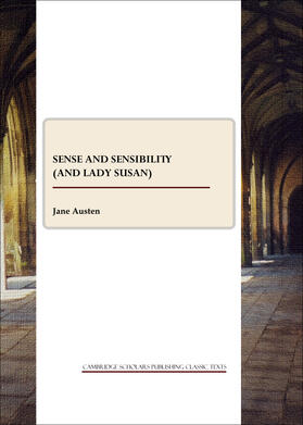 Austen |  Sense and Sensibility (and Lady Susan) | Buch |  Sack Fachmedien