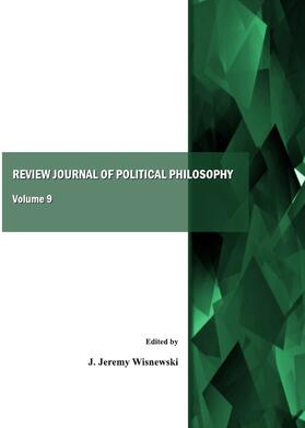 Wisnewski |  Review Journal of Political Philosophy, Volume 9 | Buch |  Sack Fachmedien