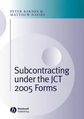 Barnes / Davies |  Subcontracting Under the JCT 2005 Forms | eBook | Sack Fachmedien