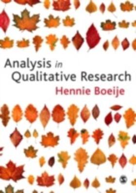 Boeije |  Analysis in Qualitative Research | eBook | Sack Fachmedien