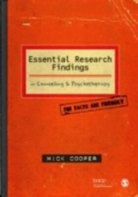 Cooper |  Essential Research Findings in Counselling and Psychotherapy | eBook | Sack Fachmedien