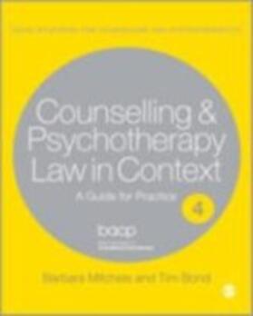 Mitchels / Bond |  Legal Issues Across Counselling & Psychotherapy Settings | eBook | Sack Fachmedien