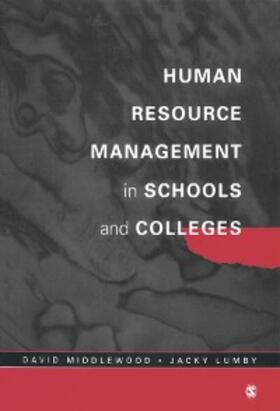 Middlewood / Lumby |  Human Resource Management in Schools and Colleges | eBook | Sack Fachmedien