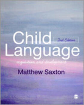 Saxton |  Child Language | Buch |  Sack Fachmedien