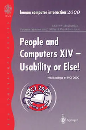 McDonald / Waern / Cockton |  People and Computers XIV — Usability or Else! | eBook | Sack Fachmedien