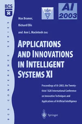 Ellis / Macintosh |  Applications and Innovations in Intelligent Systems XI | eBook | Sack Fachmedien