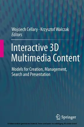 Cellary / Walczak |  Interactive 3D Multimedia Content | eBook | Sack Fachmedien