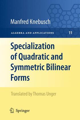 Knebusch |  Specialization of Quadratic and Symmetric Bilinear Forms | Buch |  Sack Fachmedien