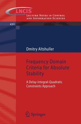 Altshuller |  Frequency Domain Criteria for Absolute Stability | Buch |  Sack Fachmedien