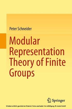 Schneider |  Modular Representation Theory of Finite Groups | eBook | Sack Fachmedien