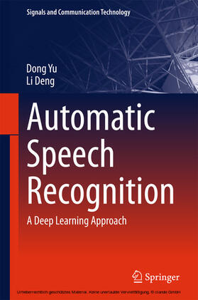 Yu / Deng |  Automatic Speech Recognition | eBook | Sack Fachmedien