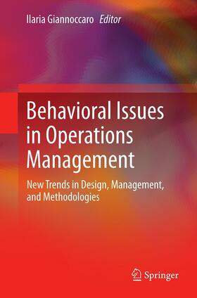 Giannoccaro |  Behavioral Issues in Operations Management | Buch |  Sack Fachmedien