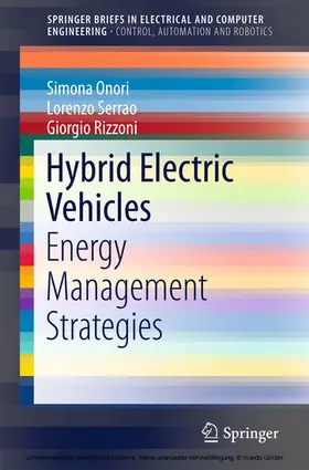 Onori / Serrao / Rizzoni |  Hybrid Electric Vehicles | eBook | Sack Fachmedien