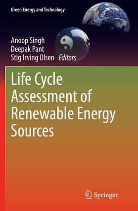 Singh / Olsen / Pant |  Life Cycle Assessment of Renewable Energy Sources | Buch |  Sack Fachmedien