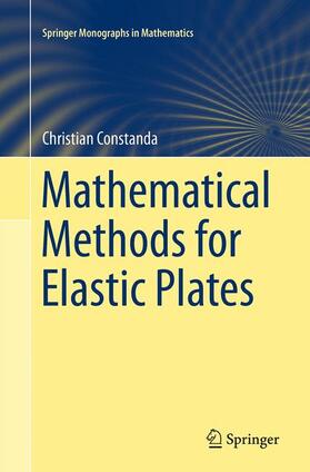 Constanda |  Mathematical Methods for Elastic Plates | Buch |  Sack Fachmedien