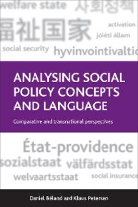 Béland / Petersen |  Analysing Social Policy Concepts and Language | eBook | Sack Fachmedien
