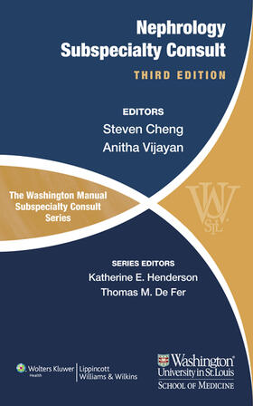 Cheng / Vijayan |  The Washington Manual of Nephrology Subspecialty Consult | Buch |  Sack Fachmedien