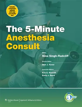 Singh-Radcliff |  5-Minute Anesthesia Consult | Buch |  Sack Fachmedien