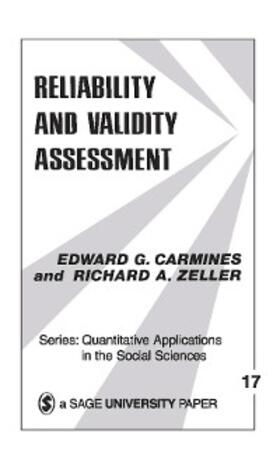 Carmines / Zeller |  Reliability and Validity Assessment | eBook | Sack Fachmedien