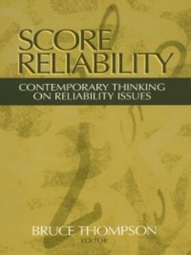 Thompson |  Score Reliability | eBook | Sack Fachmedien