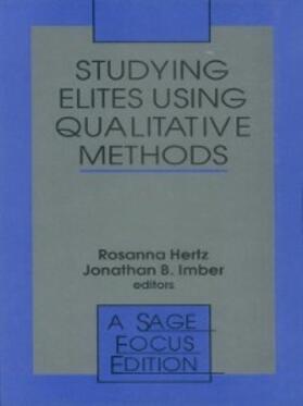 Hertz / Imber |  Studying Elites Using Qualitative Methods | eBook | Sack Fachmedien