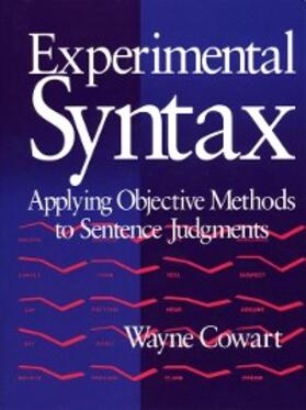 Cowart |  Experimental Syntax | eBook | Sack Fachmedien