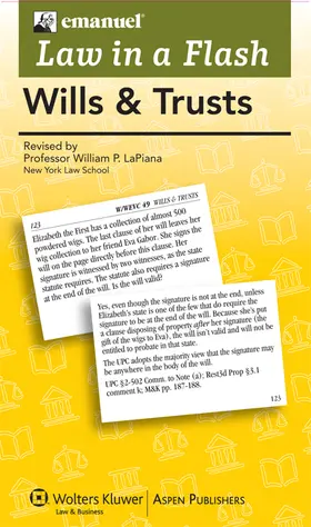 Emanuel / LaPiana |  Emanuel Law in a Flash for Wills and Trusts | Sonstiges |  Sack Fachmedien