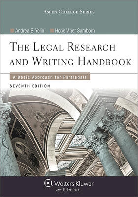 Yelin / Viner Samborn |  Legal Research and Writing Handbook: A Basic Approach for Paralegals | Buch |  Sack Fachmedien