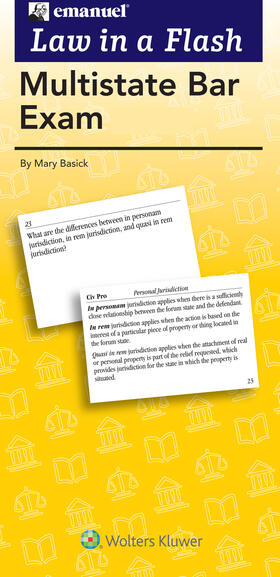 Basick |  Multistate Bar Exam Flash Cards | Sonstiges |  Sack Fachmedien