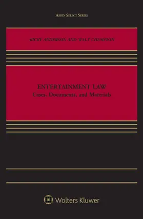 Anderson / Champion |  Entertainment Law | Buch |  Sack Fachmedien