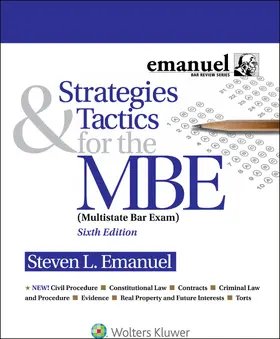 Emanuel |  Strategies and Tactics for the MBE | Buch |  Sack Fachmedien