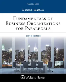 Bouchoux |  Fundamentals of Business Organizations for Paralegals | Buch |  Sack Fachmedien