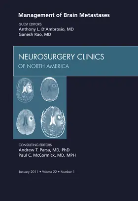 Rao / D'Ambrosio |  Management of Brain Metastases, an Issue of Neurosurgery Clinics | Buch |  Sack Fachmedien