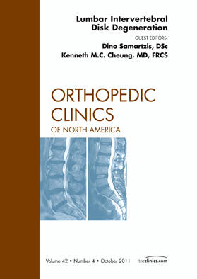 Samartzis / Chang |  Lumbar Intervertebral Disc Degeneration, an Issue of Orthopedic Clinics | Buch |  Sack Fachmedien