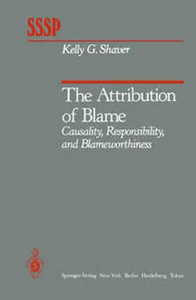 Shaver |  The Attribution of Blame | eBook | Sack Fachmedien