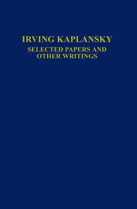Kaplansky |  Selected Papers and Other Writings | Buch |  Sack Fachmedien