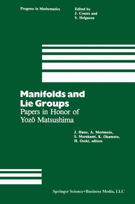Hano / Ozeki / Morimoto |  Manifolds and Lie Groups | Buch |  Sack Fachmedien