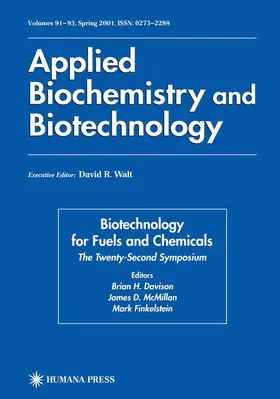 Davison / Finkelstein / McMillan |  Twenty-Second Symposium on Biotechnology for Fuels and Chemicals | Buch |  Sack Fachmedien