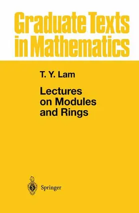 Lam |  Lectures on Modules and Rings | Buch |  Sack Fachmedien