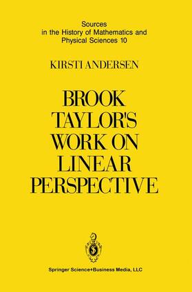 Andersen |  Brook Taylor¿s Work on Linear Perspective | Buch |  Sack Fachmedien