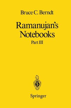 Berndt |  Ramanujan¿s Notebooks | Buch |  Sack Fachmedien