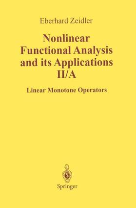 Zeidler |  Nonlinear Functional Analysis and Its Applications | Buch |  Sack Fachmedien