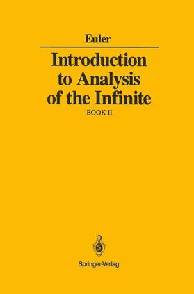 Euler |  Introduction to Analysis of the Infinite | Buch |  Sack Fachmedien