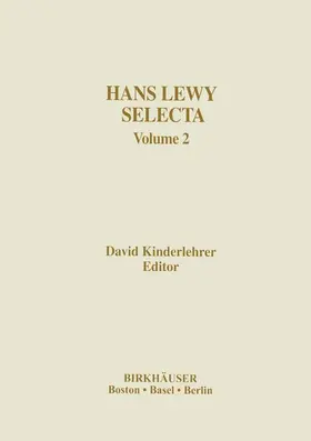 Kinderlehrer | Hans Lewy Selecta | Buch | 978-1-4612-7407-0 | sack.de