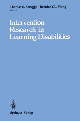 Wong / Scruggs |  Intervention Research in Learning Disabilities | Buch |  Sack Fachmedien