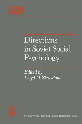 Strickland | Directions in Soviet Social Psychology | Buch | 978-1-4612-9750-5 | sack.de