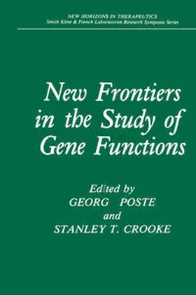 Poste / Crooke |  New Frontiers in the Study of Gene Functions | eBook | Sack Fachmedien