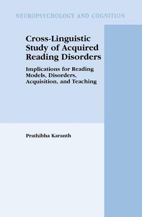 Karanth |  Cross-Linguistic Study of Acquired Reading Disorders | Buch |  Sack Fachmedien