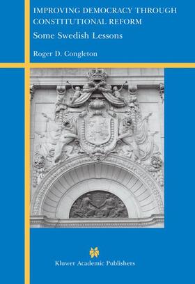 Congleton |  Improving Democracy Through Constitutional Reform | Buch |  Sack Fachmedien